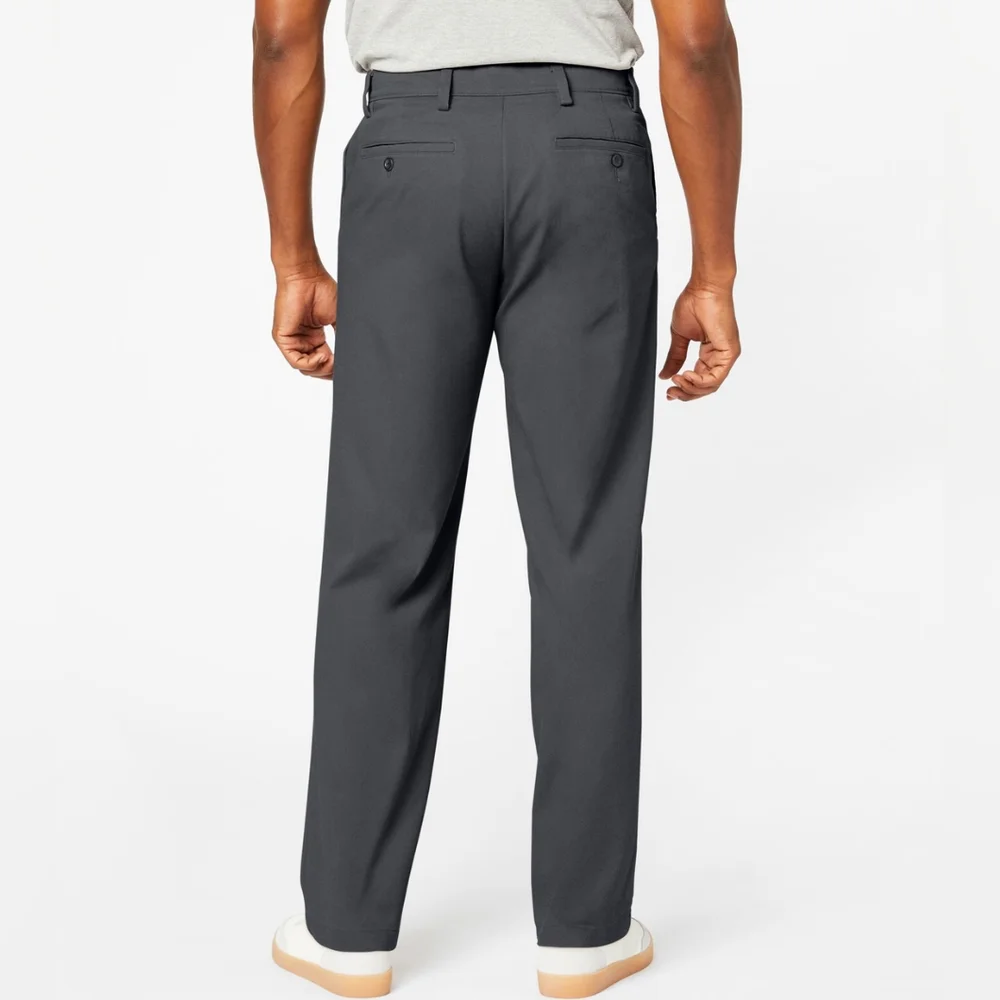 Dockers Premium Men's Gray Pleated Cuffed Dress Pants Size 36X29 - Picture 8 of 12